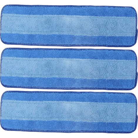 3 Pièces de Serpillière Microfibre Réutilisable pour Nettoyage à Sec et Humide, Compatible avec Bona (1/5)