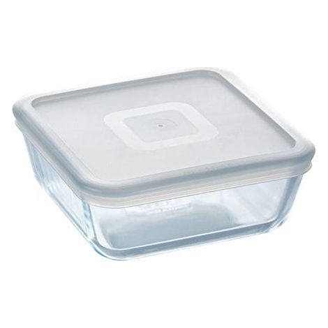 Pyrex Cook & Freeze 0.85L Square Dish with Lid (1/5)