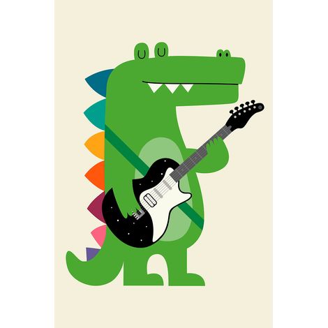 Tableau enfant rock croco Toile imprimée (1/5)