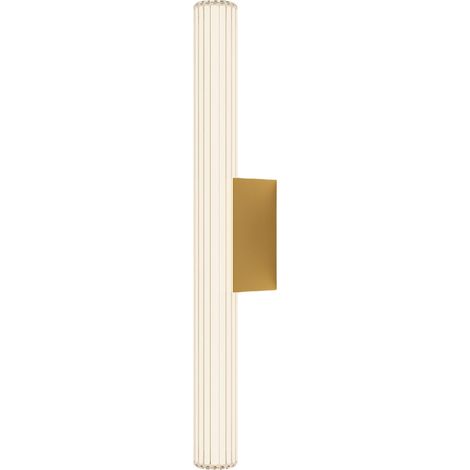Applique moderna color oro, tubo di vetro con linee, 61 cm IP44, LED a colori variabili, 12W LINEA Light Prestige