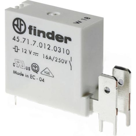 Finder 45.71.7.012.1310 Relè per PCB 12 V/DC 16 A 1 NA 1 pz.