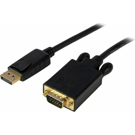 StarTech.com Cable 91cm de Vídeo Adaptador Conversor DisplayPort DP a VGA - Convertidor Activo - 1080p - Negro (1/5)