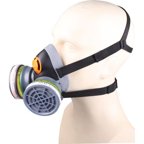 Halbmaske DELTA PLUS M6400 mit zwei Filtern - M6400EABEKP3R