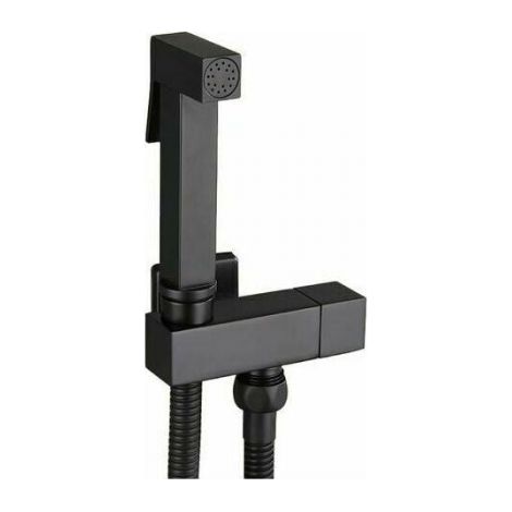 Komplettes Toiletten-Bidet-Set aus schwarzem Messing für mehr persönliche Hygiene und Komfort. (1/4)