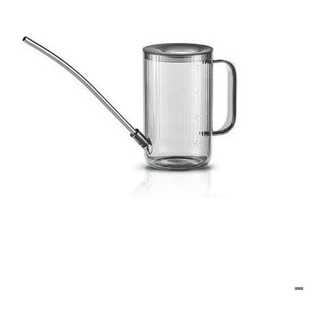 Arrosoir d'intérieur - Acier inoxydable - Bec long et fin - Conception sans couvercle - Plastique transparent (1/5)