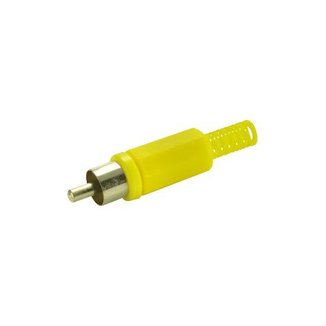 Macho coaxial RCA Electro DH. Color Amarillo 10.588/AM 8430552010844 (1/2)