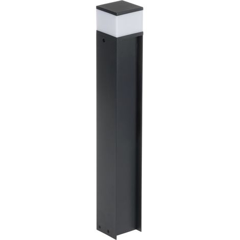 Lampada esterna LED - Aluminio nero - Fonte sostitutiva - IP44 - H500mm (1/5)