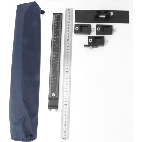 Kit de perçage pour chevilles, guide de perçage bois, gabarit de positionnement, règle de localisation, outil de perçage à main (1/5)