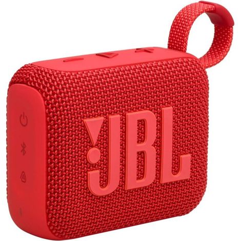 JBL GO 4, ultraportabler Bluetooth-Lautsprecher, JBL Pro Sound, kraftvoller Bass, 7 Stunden Akkulaufzeit, Playtime Boost-Funktion, IP67 wasser- und staubgeschützt, in Rot