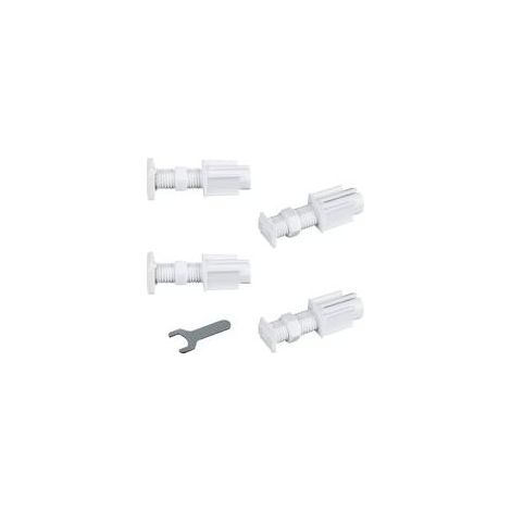 Stores vénitiens sans perçage sans Outils, 4 Supports adhésifs pour Stores vénitiens manuels sans Outils, sans perçage pour fenêtre (Blanc)