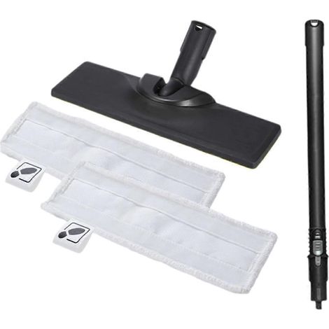 Brosse de sol avec chiffon et rallonge pour nettoyeur vapeur Kärcher SC1, SC2, SC3, SC4 et SC5 (1/5)