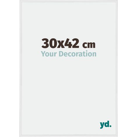 yd. - Cadre photo 30x42 - Blanc Brillant - Plastique - Annecy (1/5)