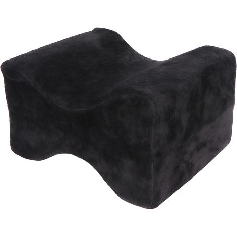 Coussin noir orthopédique en mousse mémoire pour genoux, idéal pour tatouage, salon de manucure et massage, doux et respirant (1/5)