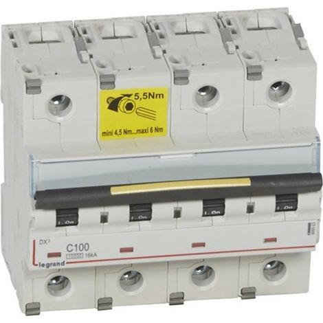 Leistungsschalter DX3 10/16kA-C 4P 100A
