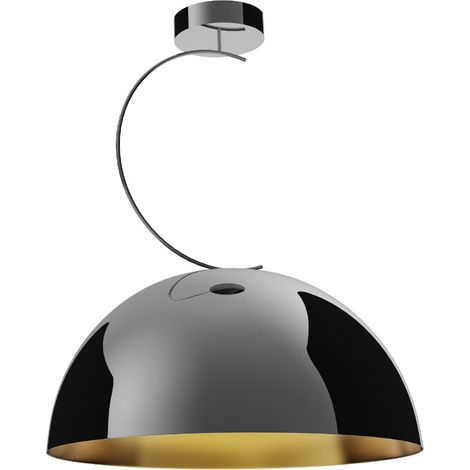 Plafoniera vintage TWENTY cupola nero/oro E27 Maxlight (1/3)
