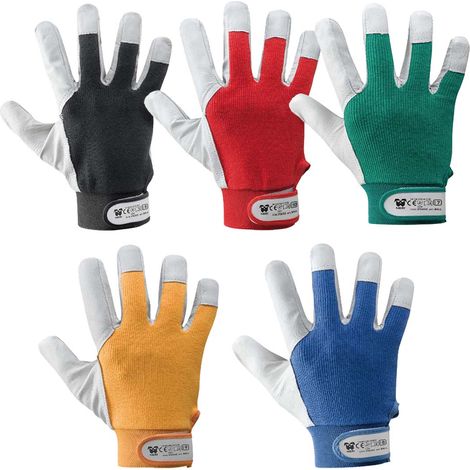 Guantes de trabajo piel flor cabra Neri Ball 376050