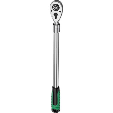 Clé à cliquet professionnelle à 72 dents extensible 460-610 mm de longueur 8 réglages à libération rapide Poignée antidérapante Résistance industrielle Clé à cliquet réglable (1/5)