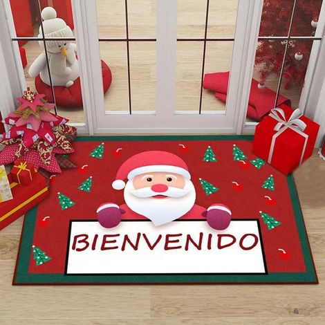 Tapis d'entrée de Noël avec motif de nain de dessin animé 5 (1/5)