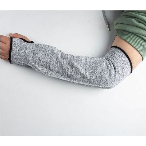 Manchon de Protection pour Bras, Manches Anti-coupures Manchon pour Bras de Sécurité Gants de Ttravail à Manches Longues Résistant aux Coupures pour Jardin Cuisine et Travaux Agricoles (45cm) (1/5)