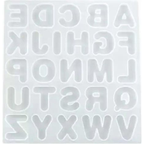 Moule en silicone transparent pour fleurs séchées, résine, lettres et chiffres décoratifs, moule pour résine époxy et bijoux (1/4)