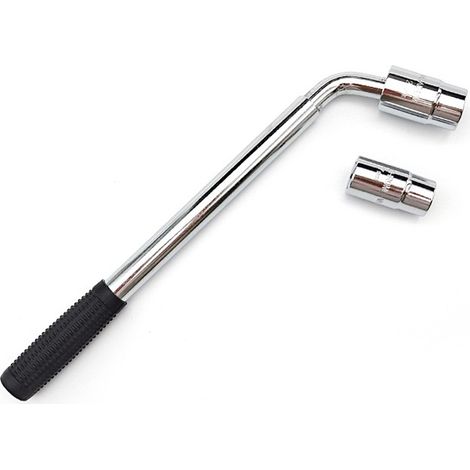 Clé À Pneu Rétractable - Double Tête 17 mm 19 mm 21 mm 23 mm - Pour Changement De Roue En Cas D’urgence - 1 Pièce