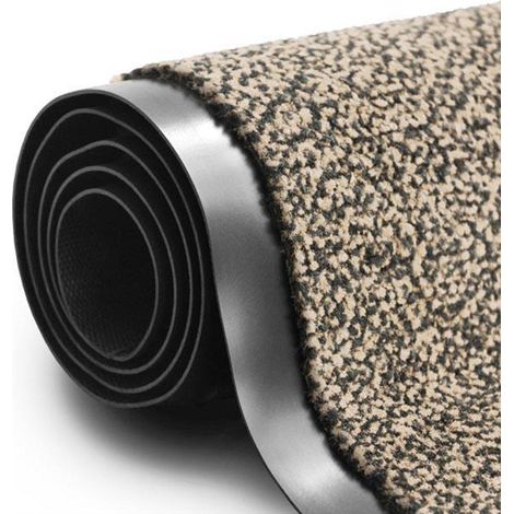Karat – Tapis de porte paillasson antistatique 60 x 90 cm – Fibres en polypropylène – Support vinyle pour bonne adhérence – Lavable en machine à 30°C