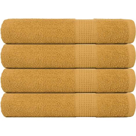 Serviettes de sauna FROGN 4 pièces or 80x200 cm 360 g/m²