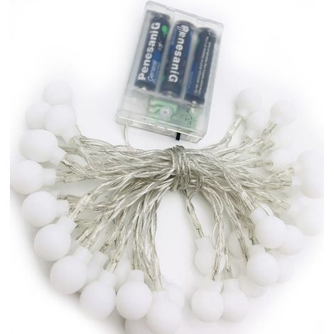 Guirlande Lumineuse - 6 M 40 Led - Etanche Ip65 - Telecommande Avec Minuterie - 8 Modes De Lumiere - Lot De 2 (1/5)