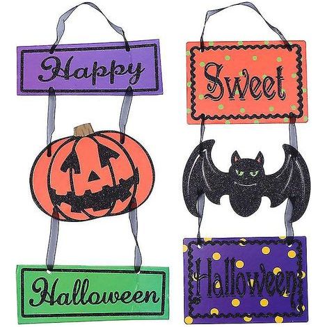 Lot de 2 décorations suspendues pour Halloween (1/3)