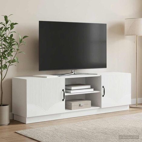 TV-Schränk Weiß 150 x 31 x 47 cm Holzwerkstoff (1/5)