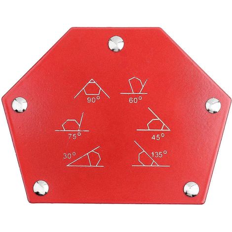 1 Stück Mehrwinkel-Schweißmagnethalter mit sechs Seiten und Pfeilen, Befestigungswerkzeug für Magnetschweißgeräte