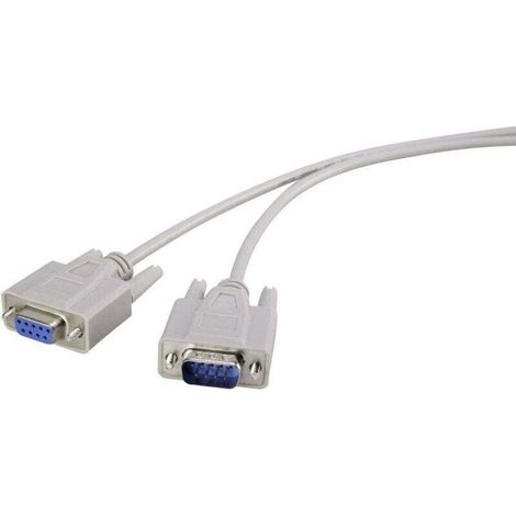 Cavo di prolunga SUB-D maschio-femmina a 9 pin, 2 m, beige – Codice articolo Y490961