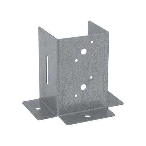 Base de Poteau DX 70 - 71x154x67 mm - Acier Galvanisé - Résistante et Durable