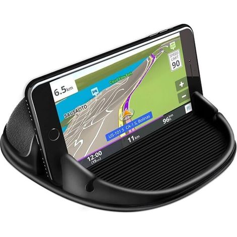 Auto-Handyhalterung, rutschfeste Armaturenbretthalterung, kompatibel mit anderen Smartphones (Schwarz) (1/4)