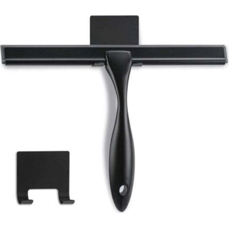 Shower Squeegee - 10 inch - Matte Black - Multifunction Stainless Steel Squeegee for Bathroom, Shower Doors, Mirrors, Tiles and Car Windows - 100% Scratch-Free, TRIMEC (1/5)