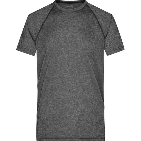 James & Nicholson Funktions-Shirt Herren JN496 Gr. 2XL black-melange/black