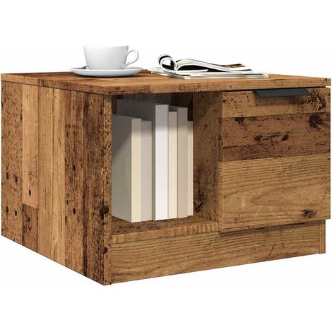 vidaXL Coffee Table Old Wood 50x50x36 cm Engineered Wood