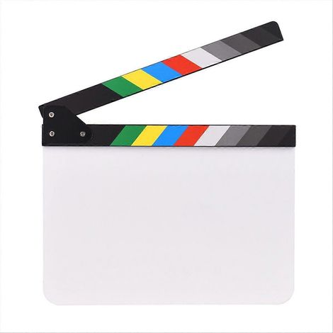 Leere Filmklappe für Actionszenen, trocken abwischbar, 30,5 x 22,9 cm (1/5)