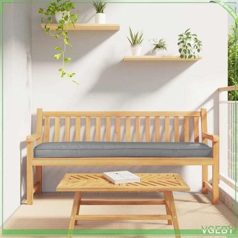 42001729 Set de coussins de palette 2 pcs Gris 200 x 40 x 8 cm (1/5)