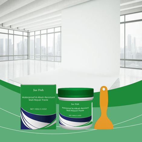 Wandreparaturpaste für Risse und Löcher, schnelltrocknend, unverzichtbar für Heimwerker, strapazierfähig und blättert nicht ab – 100 g × 1, Spachtel × 1 -- DE (1/5)