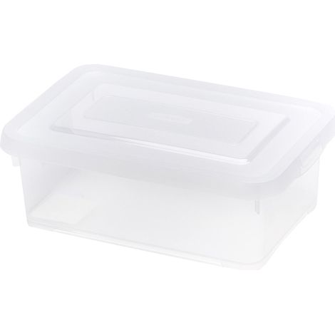 Allibert 227899 Scatola In Plastica Con Coperchio A Click, Trasparente, 29 x 19 x 10 cm (1/3)