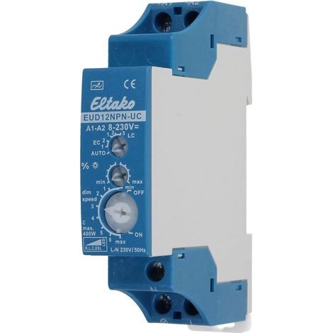 Eltako 21100806 Hutschienen Dimmer Geeignet für Leuchtmittel: Glühlampe, Energiesparlampe, Halogenla