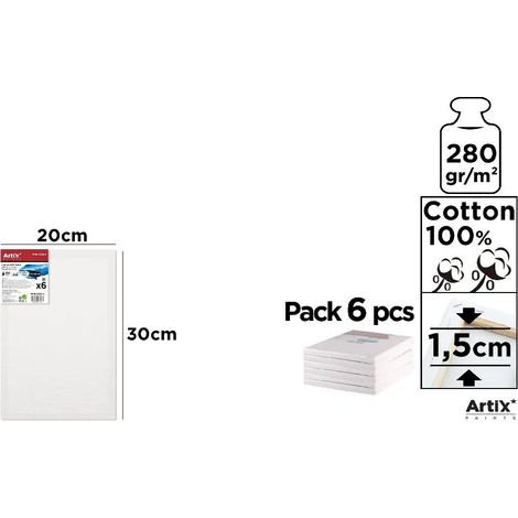Tela 20x30x1,5 cm 280 g/m² (6 pezzi)