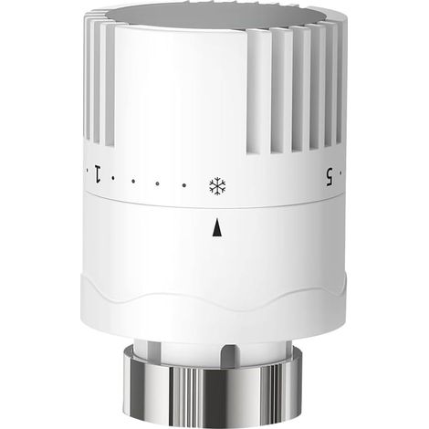 Tête de radiateur thermostatique M30x1,5, bouton de rechange pour vanne de radiateur universel pour système de chauffage, pièce de contrôle de température (1/5)