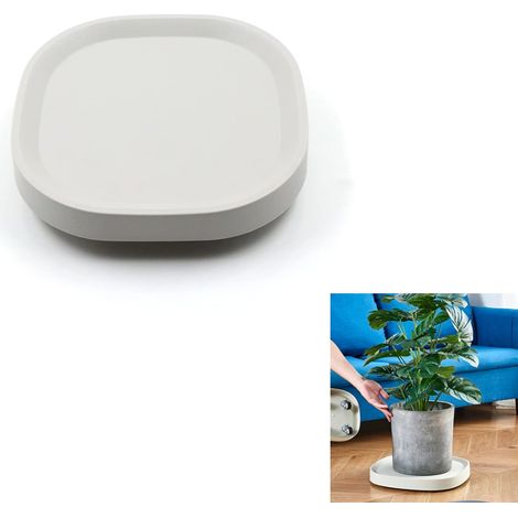 Support de plantes avec roulettes Support rond pour plantes en pot - Aide au transport pour plantes Pot universel caché (diamètre 225 mm) (1/5)