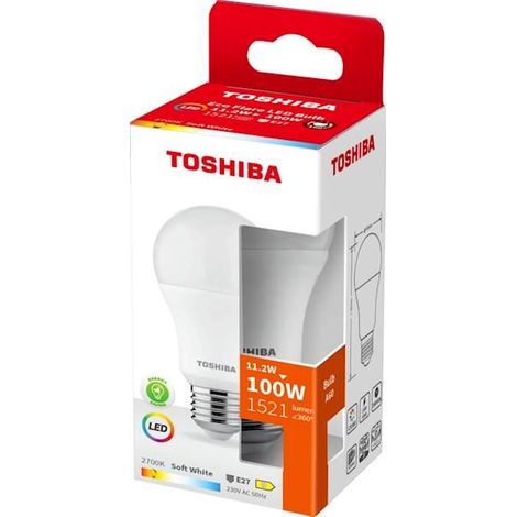 BOMBILLA LED TOSHIBA ECOFLARE A60 E27 11.2w 2700k