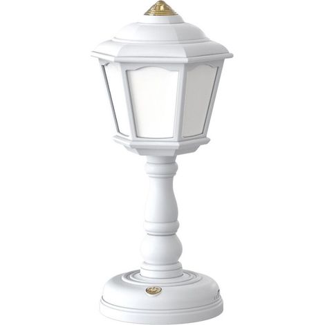 Lampe de Table rétro à LED, chargement USB, veilleuses tactiles à intensité réglable, Mini lampe de rue, lampe de chevet, décoration de chambre(Blanc) (1/4)