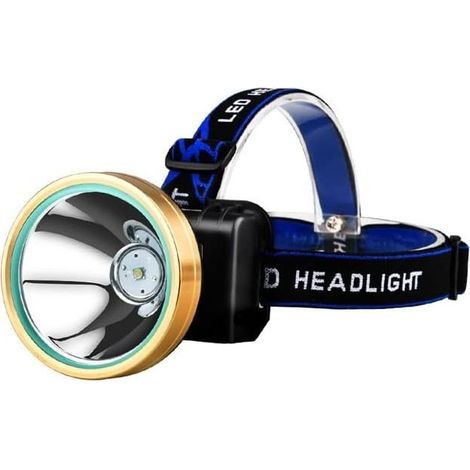 Leistungsstarke und reichweitenstarke (3000 Meter) Induktions-LED-Stirnlampe, ideal zum Nachtangeln. (1/5)