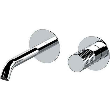 Miscelatore incasso per lavabo su due piastre tonde separate bocca 17 cm - serie Celebrity (1/3)