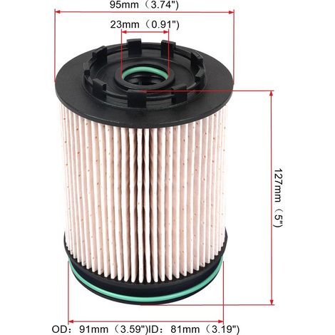 Ein Paket mit Kraftstofffilterelementen, geeignet für Ford Raptor Pickup-Trucks und Dieselkraftstofffilter JB3Z9365A und KTJB3G9176AA. (1/4)